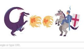 Veneration of the saint in folk religion declined in the 18th century. St George S Day Google Creates Doodle To Celebrate England S Patron Saint Mirror Online
