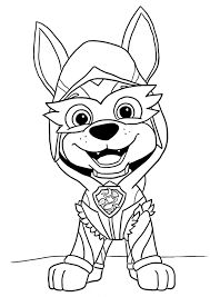 If you have any trouble in adventure bay the pups and ryder come to save the. Paw Patrol Mighty Pups Coloring Pages Coloring Home