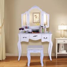 Pin By Mariyani Ozi On Home Decor White Bedroom Vanity Vanity Table Set Stools With Drawers