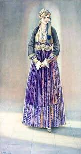 Macedonian Clothes Greek Peasant Woman S Dress Macedonia Naoussa Northern Greece Greek Costume Greek Dress Ancient Greek Costumes