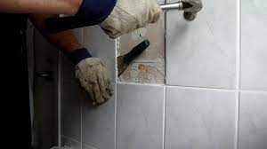 Removing tile adhesive from your walls is no easy task. Removing Bathroom Tiles Youtube