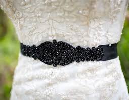 Black Crystal Bridal Sash Belt Black Rhinestone Bridal Belt Etsy Bridal Sash Bridal Sash Belt Bridal Belt