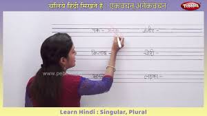 Learn Hindi Singular And Plural Words Ekvachan Bahuvachan In Hindi Hindi Writing Practice