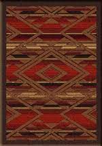 One can see this rug in several ways; Rustic Lodge Cabin Rugs Cabin 9 Design
