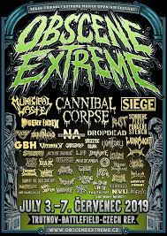 Plane deine festivalsaisson 2021 mit festivalticker Obscene Extreme Festival 2019 Metalcry Com Tu Web De Rock Y Metal