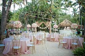 wedding reception main pool terrace