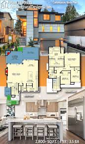 Plan 23709jd Contemporary House Plan For A Sloping Lot In 2021 Contemporary House Plans Model House Plan House Construction Plan