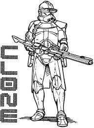 Clone trooper green paper toy. Clone Trooper Coloring Page Free Printable Coloring Pages For Kids