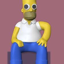 🦸 Os Simpsons - Homer Paranoico Meme・Arquivo 3D para Impressão 3D・Cults