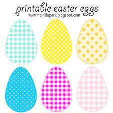 Perfect for scrapbooking, invitations, cards, web design and other design purposes. Free Printable Cheerfully Colored Easter Eggs Ausdruckbare Ostereier Freebie Meinlilapark Easter Printables Free Easter Printables Easter Egg Printable