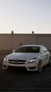 White Mercedes Benz Cls63 Wallpaper