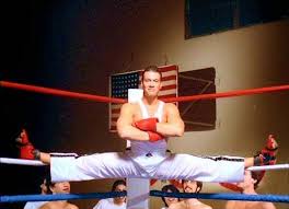 Jean claude van damme showing his awesome moves. Van Damme Splits Martial Arts Action Movies Martial Arts Movies Dvd S Blu Rays And Book Reviews