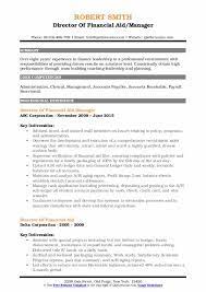 My organizational skills are excellent and i am able to oversee a number of projects at once. Director Of Financial Aid Resume Samples Qwikresume