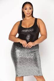 Black And Silver Sequin Dress Pin On Curvy Woman Slayed