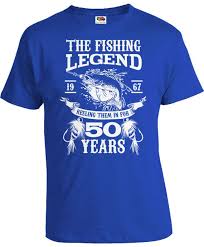 50th Birthday T Shirt Ideas For Him 50th Birthday T Shirt Outdoor Clothing Bday Gift Ideas Fisherman Tshirt Personalized Age The Fishing L Mens Birthday Gifts Fishing Birthday 75th Birthday Gifts