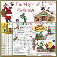 Christmas Magic Santa Elves Reindeer And Santa S Village Vocabulary Set Christmas Magic Christmas Reading Magic Santa