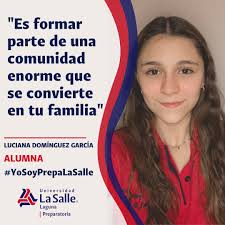 Luciana es una alumna amigable, risueña, su color favorito es el azul, le  gustan mucho las matemáticas y forma parte de Grupo Salla. 🔴🔵  #YoSoyPrepaLaSalle 💫 #LaUtopíaUnSueñoPosible