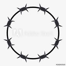 Barbed Wire Of Circle Shape Barbed Wire Art Barbed Wire Tattoos Graphic Design Lessons