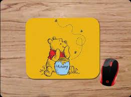 What color is winnie the pooh's honey pot. Winnie The Pooh Honey Pot Bee Mouse Pads