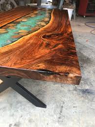 River Table Wirh Walnut And River Stone Live Edge Coffee Etsy Wood Resin Table Etsy Furniture Wood Table Design