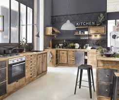 Achat d electromenager et de petit electromenager. Ilot Central Cuisine En Manguier Massif Et Metal Gris Melchior Maisons Du Monde