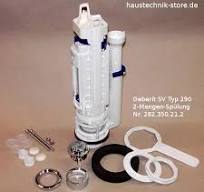 GEBERIT Nr. 282.350.21.2 Spülventil Typ 290, 2-Mengen-Spülung für  Keramikspülkasten