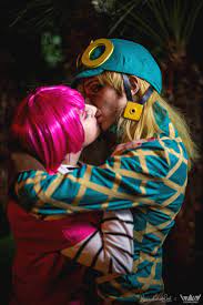 Since I got asked about HP's racing outfit yesterday I thought i would post  these pics! Here's me and my boyfriend as Hot Pants and Diego Brando. ❤️️  (Click to see the