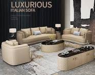 Perabot Ruang Tamu Modern Terbaru Set Kursi Sofa Kulit ...