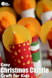 Cardboard Roll Christmas Candle Craft For Kids Happy Hooligans