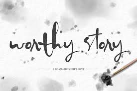 The victor handwriting font has a truly handwritten feel; Font Bundles On Twitter Worthy Story Is A Brand New Font To Font Bundles It S A Dramatic Script Font That Was Inspired By Classical Calligraphy And Asian Brush Strokes Go And Check