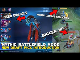 Players may only select champions that are unlocked via any means. New Mythic Battlefield Mode Bigger Damage Reduction Stronger Turrets And New Draft Pick Mode Intro Youtube