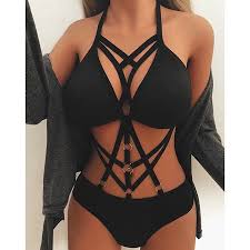 Not only will you find affordable lingerie at ami clubwear, but our stock is also regularly updated with new and exciting intimate apparel. Women Lingerie Bodysuit Strappy Crisscross Bandage Halter Bra Thongs Erotic Sleepwear Underwear Black Walmart Canada