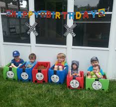 Themed Thomas The Train Birthday Party Ideas For Toddlers Thomas The Train Engine And Friends Ride In Toys Perfect For A Train Party Games Kate Company Train Theme Birthday Party Thomas Birthday Parties Thomas The Train Party