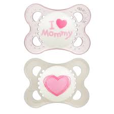 mam love affection pacifier 0 6 months 2ct pink baby