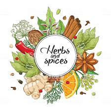 Vector Winter Round Design With Spices And Herbs Decorative Colorful In 2020 Round Design Free Vector Art Cooking Icon