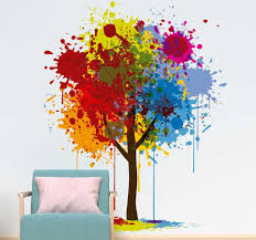 Copyright 2020 © rt wall stickers. Paint Splash Tree Wall Sticker Tenstickers