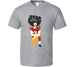 Colin Kaepernick Football Player Athem Protest Awareness Kneel Down T Shirt Fun Tshirts Party T Shirts From Lijian045 12 08 Dhgate Com