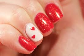 The nail colour is really simple, which is just what makes it classy as well. Simple Gel Valentine S Day Nail Art May Contain Traces Of Polish