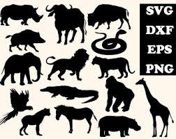 Download Animal Silhouette Etsy