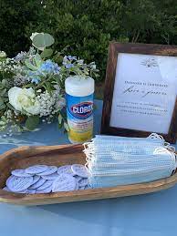 Wedding Social Distancing Pins And Sign By The Inviting Pear Wedding Social Backyard Wedding Future Wedding Plans