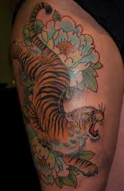 This is the second piece to my back tattoo. 62 Chinese Tiger Tattoos With Meanings