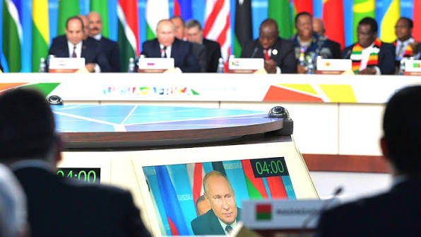 Vladimir Putin delivered a speech at the Russia-Africa Summit