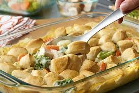 Biscuit Topped Chicken Pot Pie Campbell Soup Company Recipe Chicken And Biscuits Tuna Cakes Healthy Recipes
