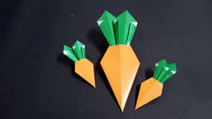 Origami yang selanjutnya berbentuk bintang. Cara Membuat Origami Wortel Youtube