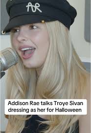#AddisonRae was shook at #TroyeSivan’s Halloween Costume! 😂 #addison  #addisonraeedit #addisonraefanpage #addisonraefan