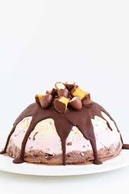 Easter chocolate egg, ice cream and berry dessertapron and sneakers. Christmas Ice Cream Pudding Choc Honeycomb Clinkers Maltesers Bake Play Smile