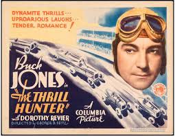 Thrill Hunter Original Vintage Title Card Western Buck Jones