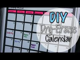 Diy Dry Erase Board Calendar Youtube