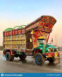 Photo About Beautiful Truck With Pakistani Tradition And Culture In The City Of Lahore Image Of Pakistan Color Blue 13 Truck Art Pakistan Trucks Truck Art