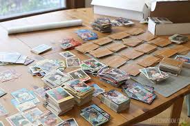 Baseball card valuations to the moon? Diy Baseball Card Placemat Little Red Window